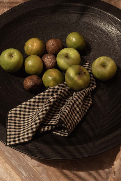 The Picnic Napkin - Natural Black - 45x45