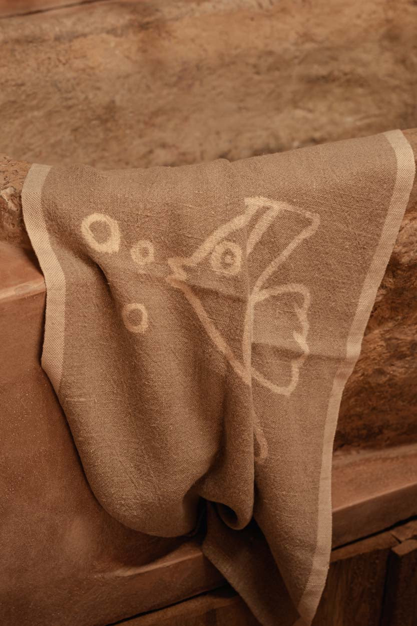 The Linen Fish Kitchen Towel - Natural White - 50x70