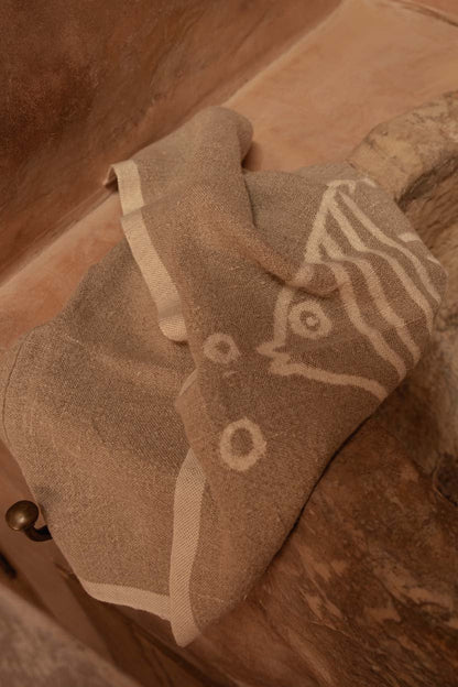 The Linen Fish Kitchen Towel - Natural White - 50x70