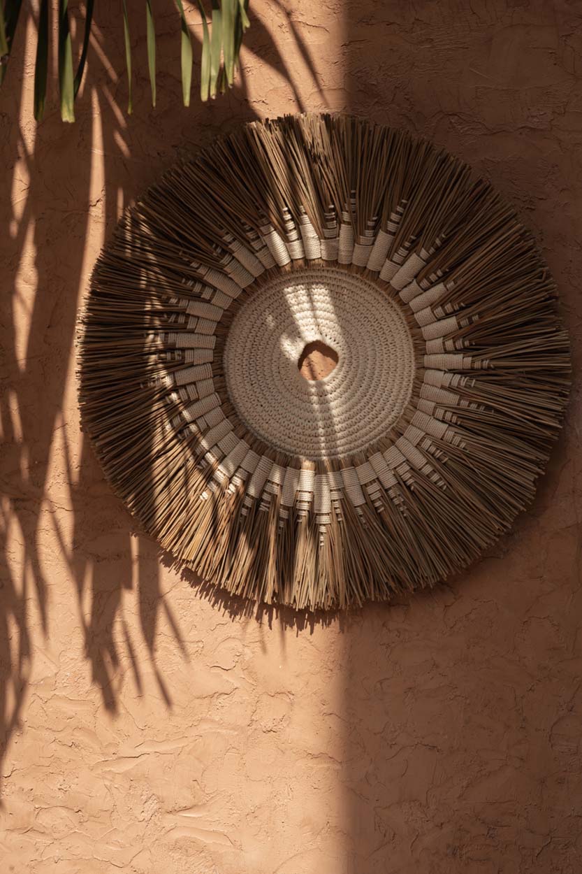 Raffia Macramé Wall Decor - Natural White