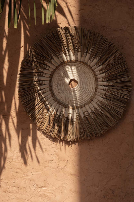 Raffia Macramé Wall Decor - Natural White