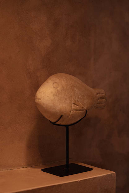 The Fish Stone on Stand - S