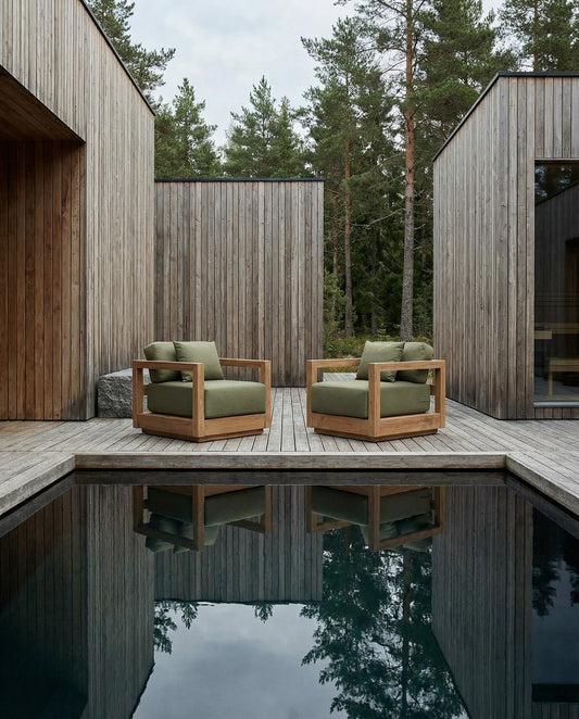 The Umalas One-Seater Sofa - Outdoor - Green Alga