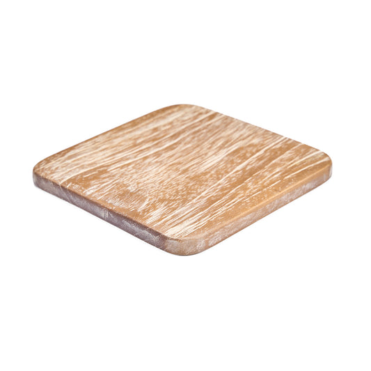 The Material Coaster - Medium Rustic Washed White