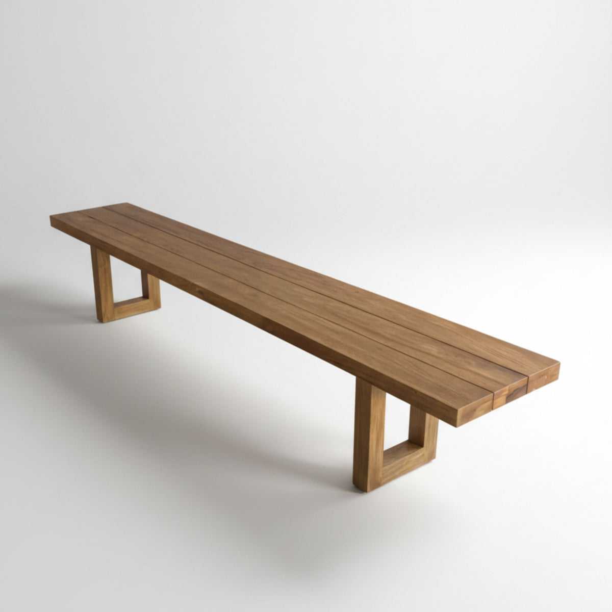 Bench With Square Foot - Natural - 220