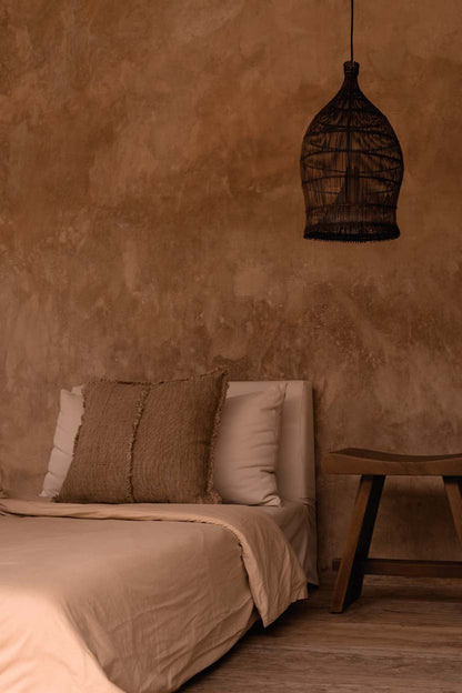 The Woven Bell Pendant - Dark Walnut - S