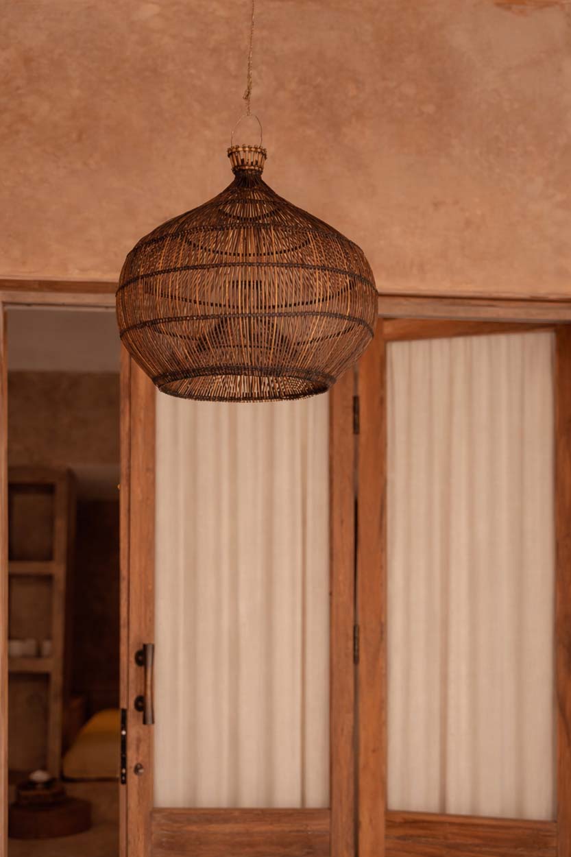 The Desert Gourd Pendant - Dark Walnut - S