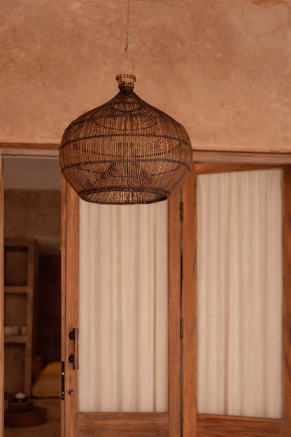 The Desert Gourd Pendant - Dark Walnut - S