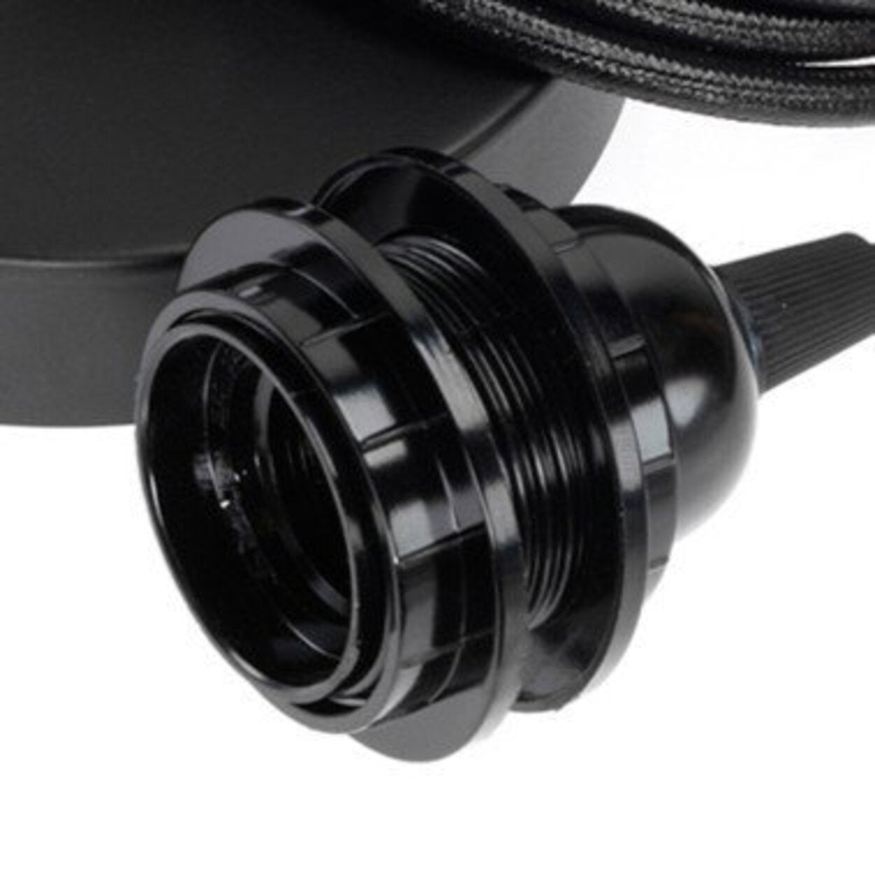 Ceiling Lamp Fitting - Black - 1 Piece