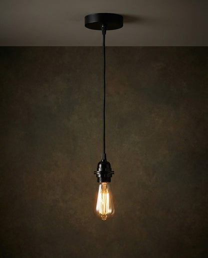 Ceiling Lamp Fitting - Black - 1 Piece