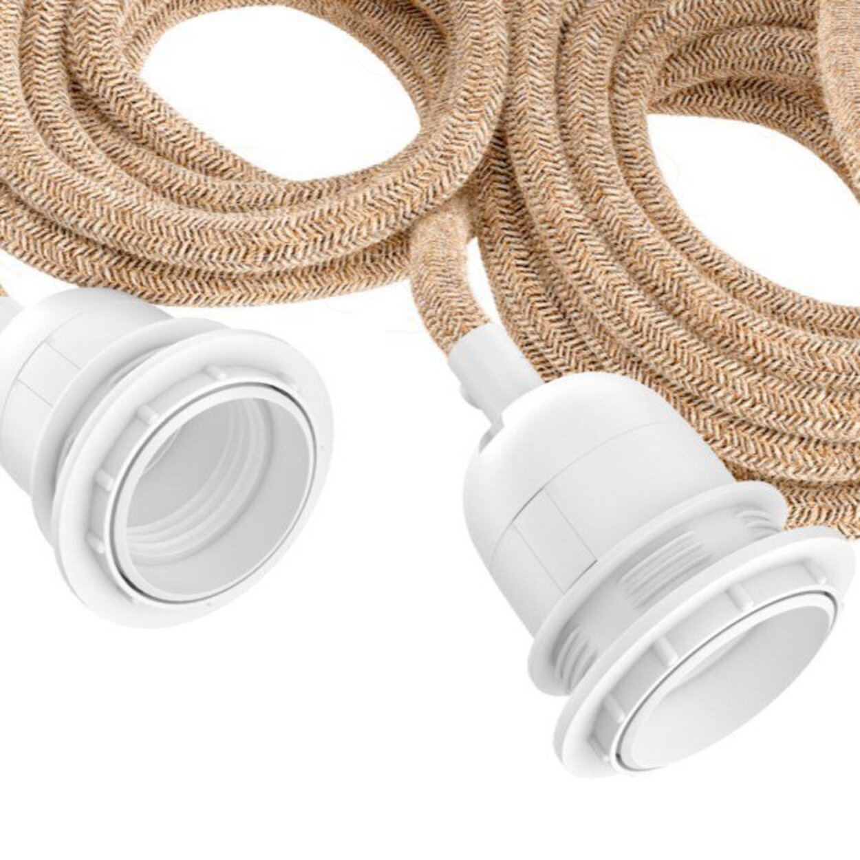 Ceiling Lamp Fittings - Natural White - Set of 3