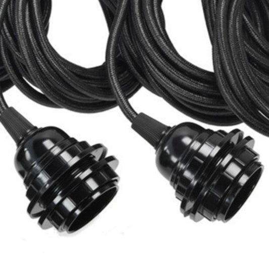 Ceiling Lamp Fittings - Black - 5 Pieces