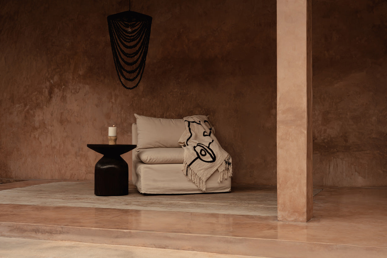 The Drumline Side Table - Dark Walnut