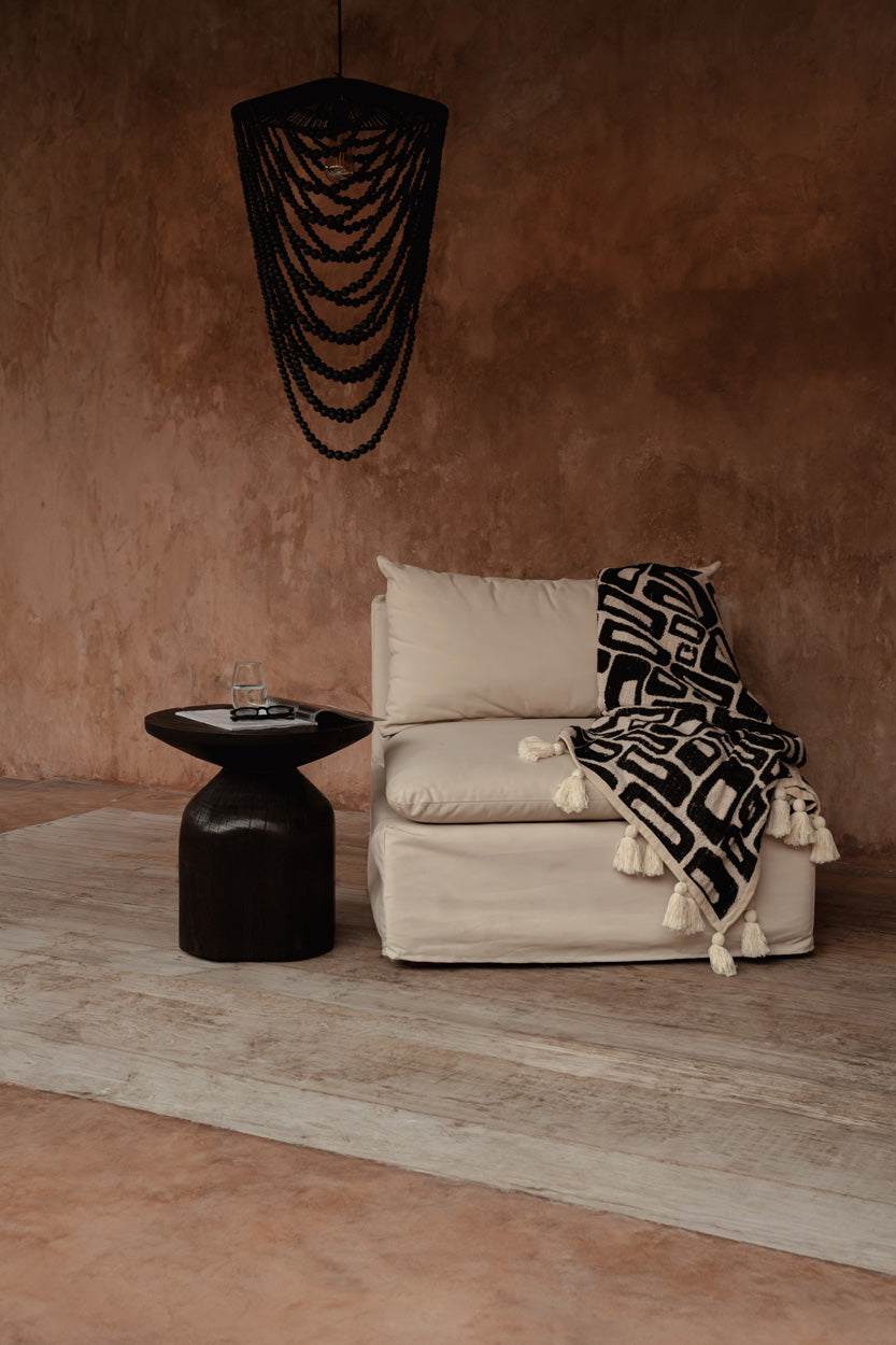 The Drumline Side Table - Dark Walnut