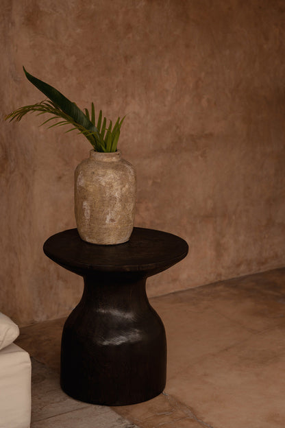 The Hourglass Side Table - Dark Walnut