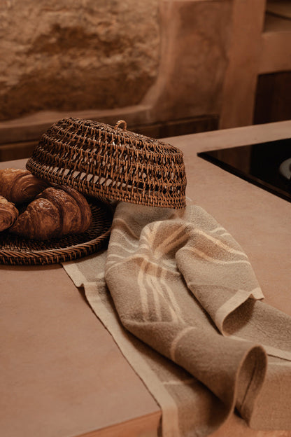 The Rattan Food Cover - Natural Brown - L