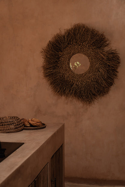 The Rattan Food Cover - Natural Brown - M