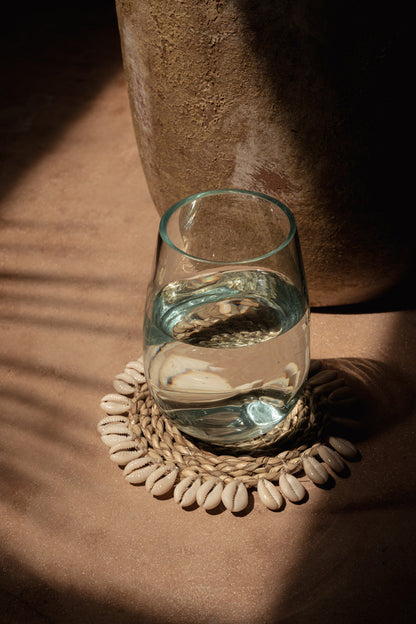 The Seagrass Shell Coaster - White