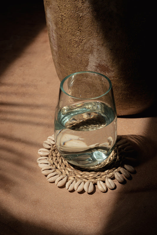The Seagrass Shell Coaster - White