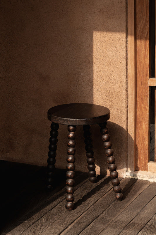 The Dango Stool - Dark Walnut