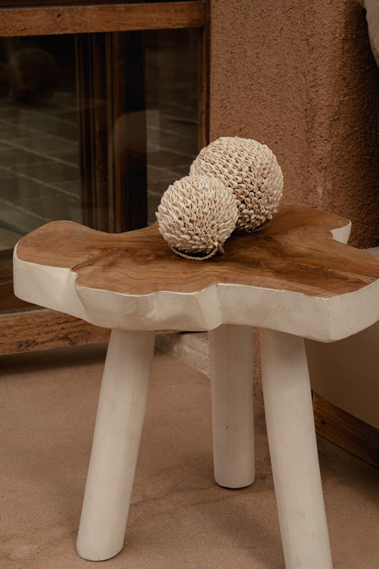 The Organic Side Table - Natural White