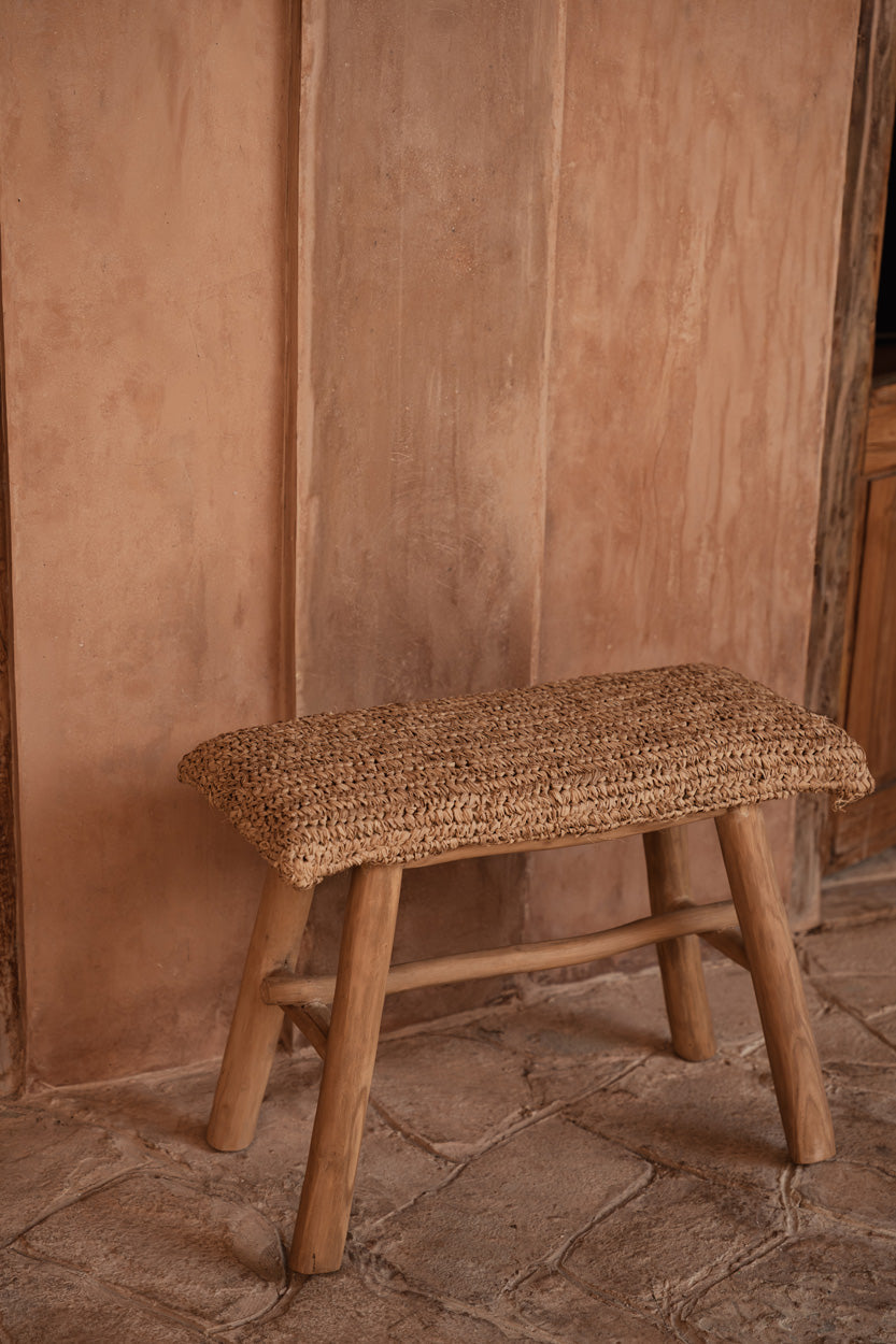 The Raffia Bench - Natural