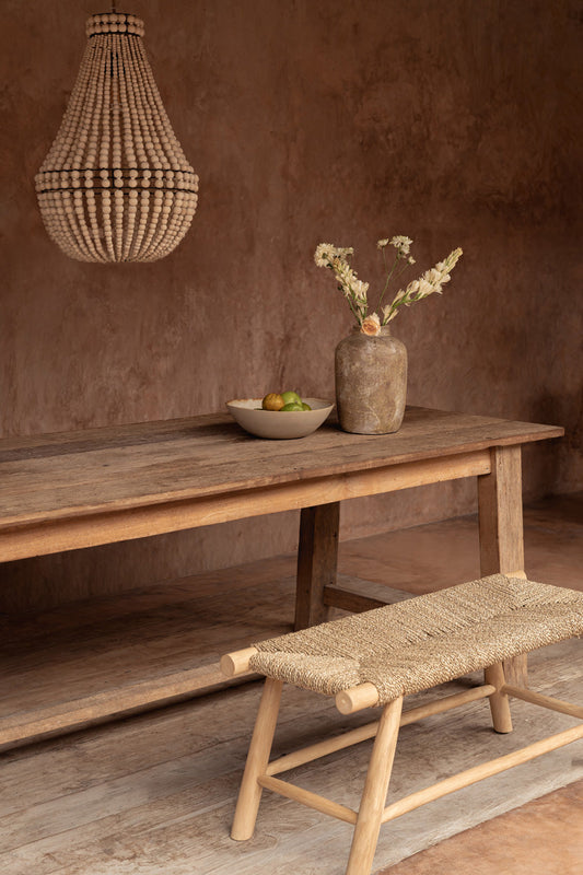 The Porto Seagrass Bench - Natural - L