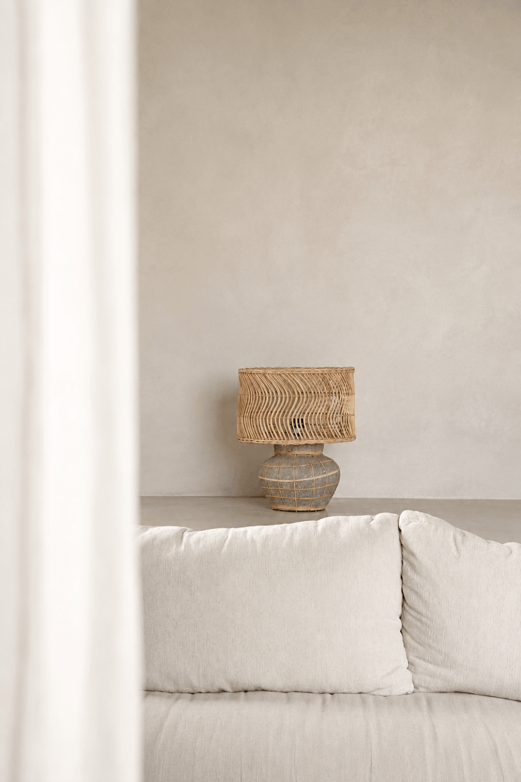The Kythira Table Lamp - Natural Concrete