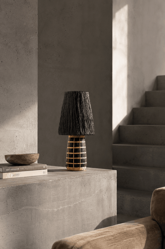 The Naxos Table Lamp - Black Natural