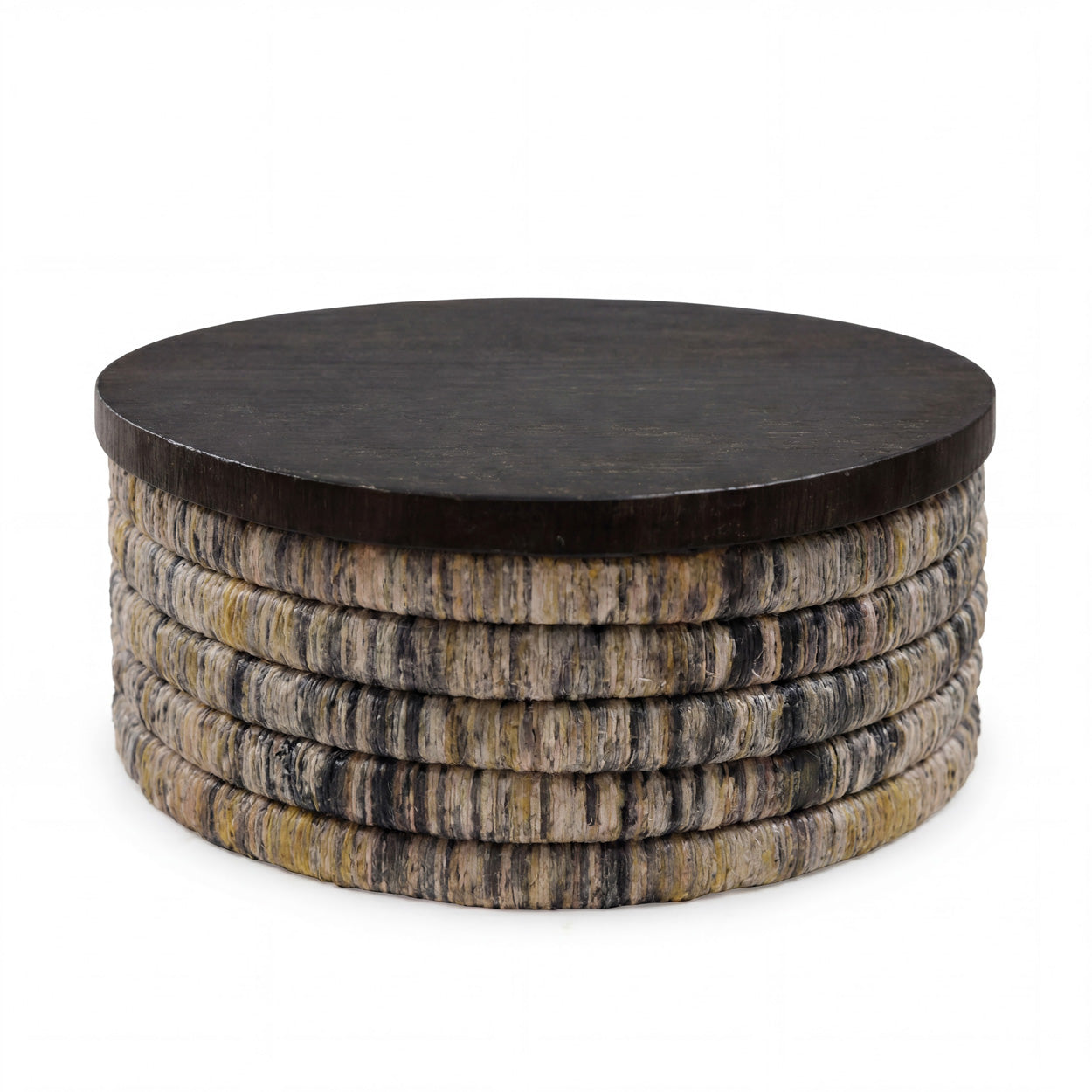 Banana Round Grey Wash Magani Coffee Table