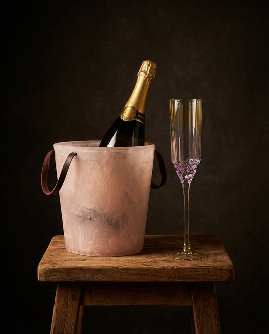 The Resin Ice Bucket - Pink White