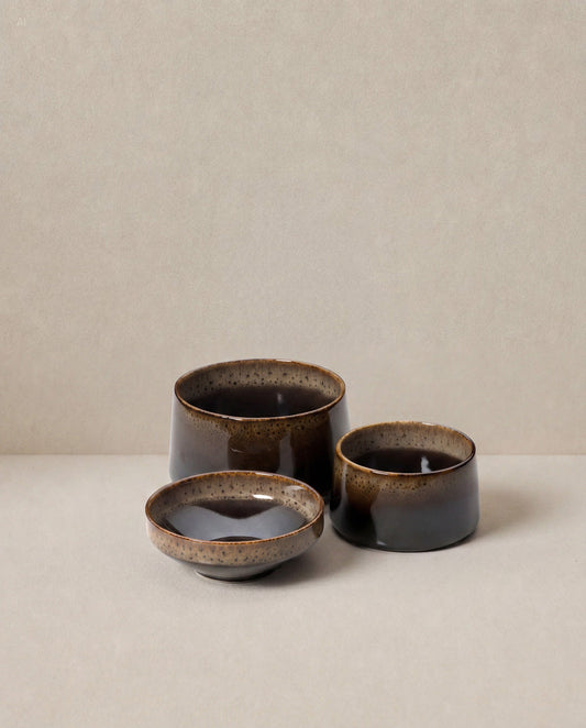 The Kyoto Bowl - Dark Brown Mud - L