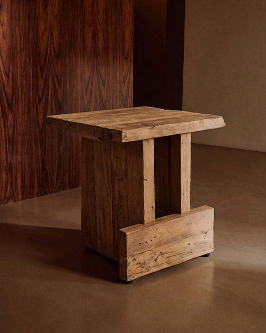 The Suku Block Stool - Natural
