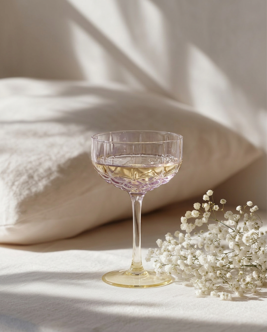 The Pink Blush Cocktail Coupe - Pink