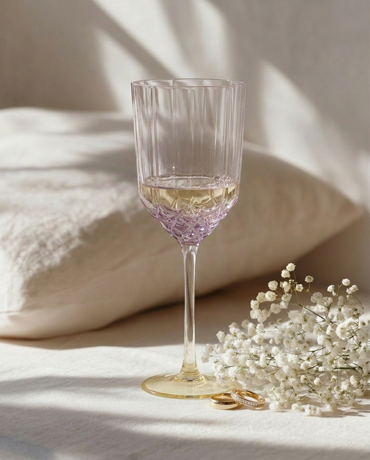 The Pink Blush Wine Glass - Pink