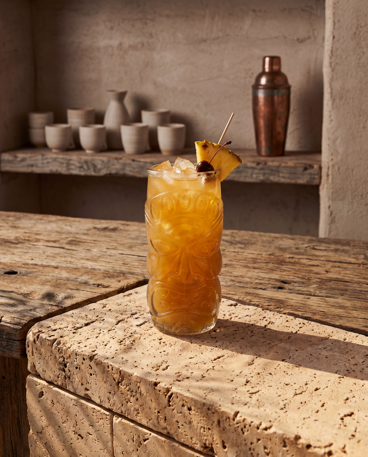 The Tiki Glass - Blue