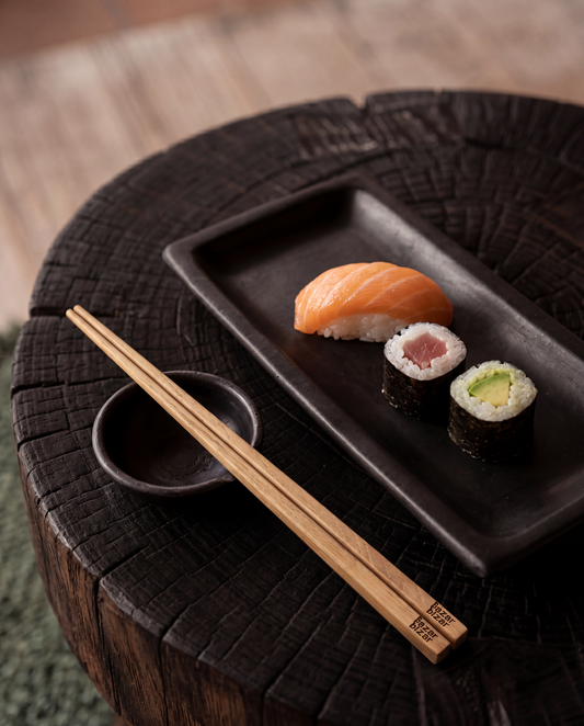 The Burned Sushi Plate - Black - M