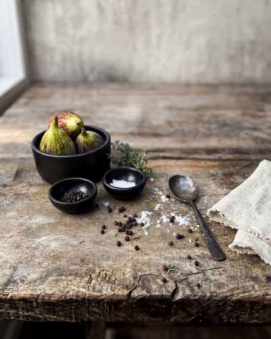 The Burned Cylinder Dish - Black - S
