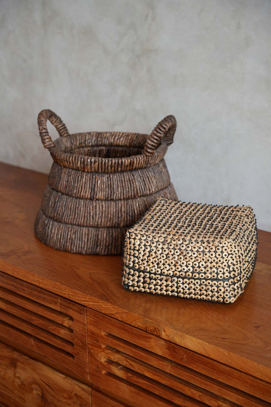 The Coconut Shell Basket - Natural - L