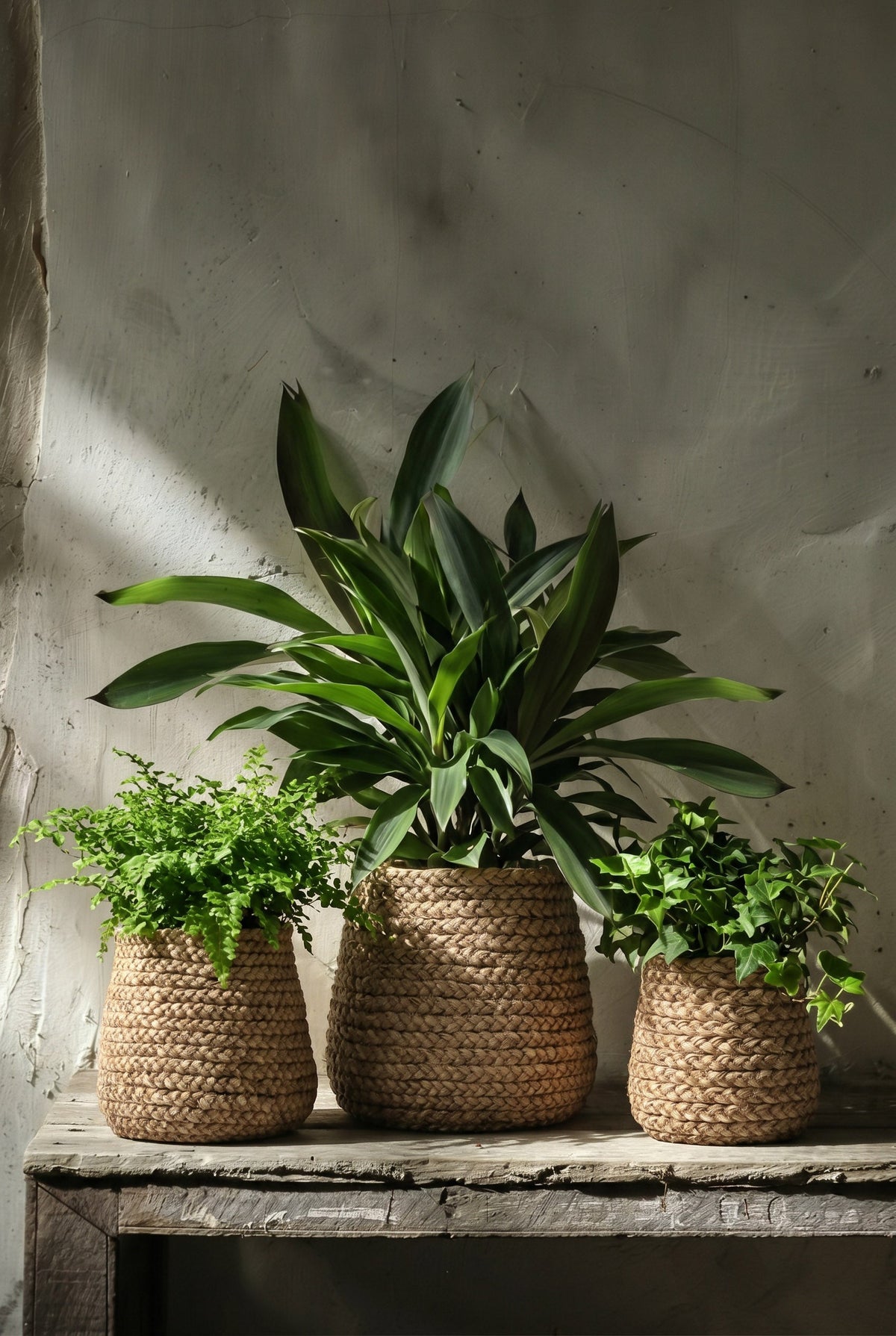 The Fake Braided Planter - Natural - L
