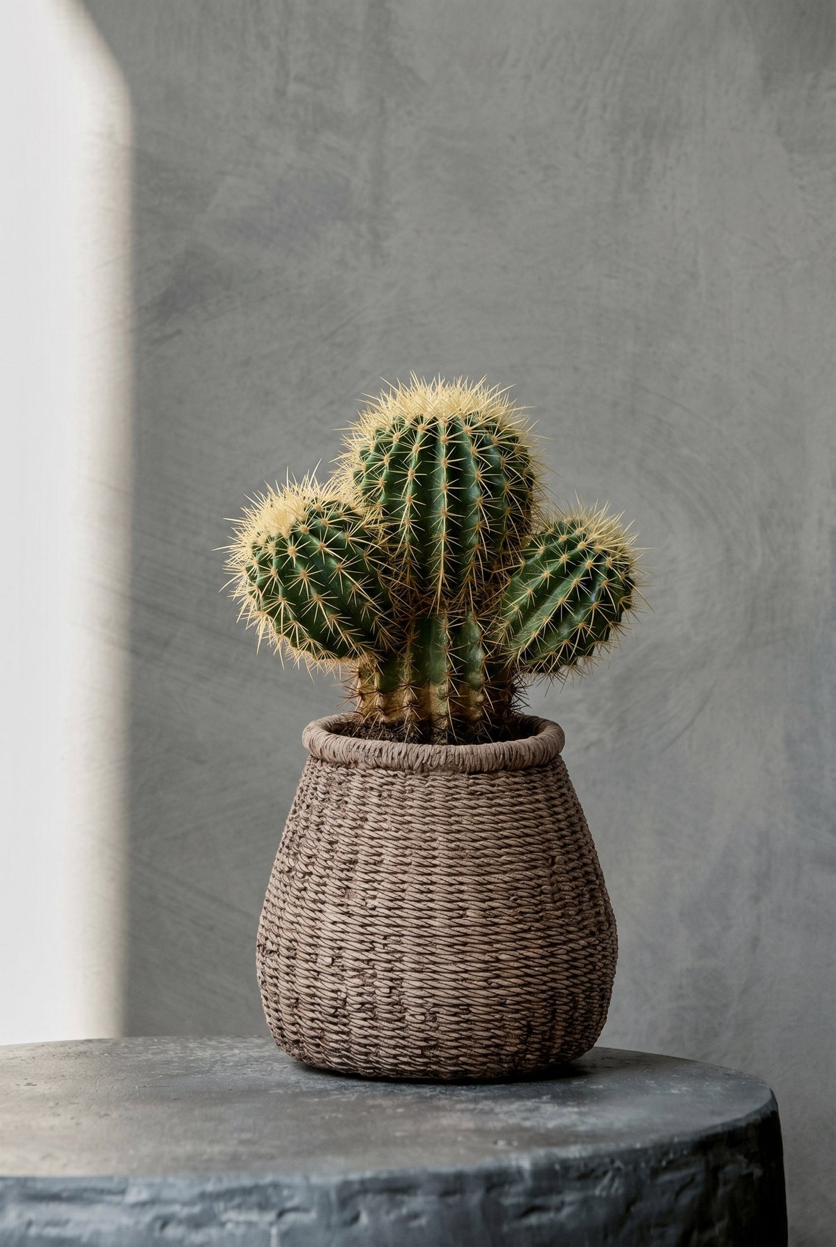 The Faux-Puff Planter - Brown - M