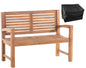 Teak Bench 120 cm with Cover