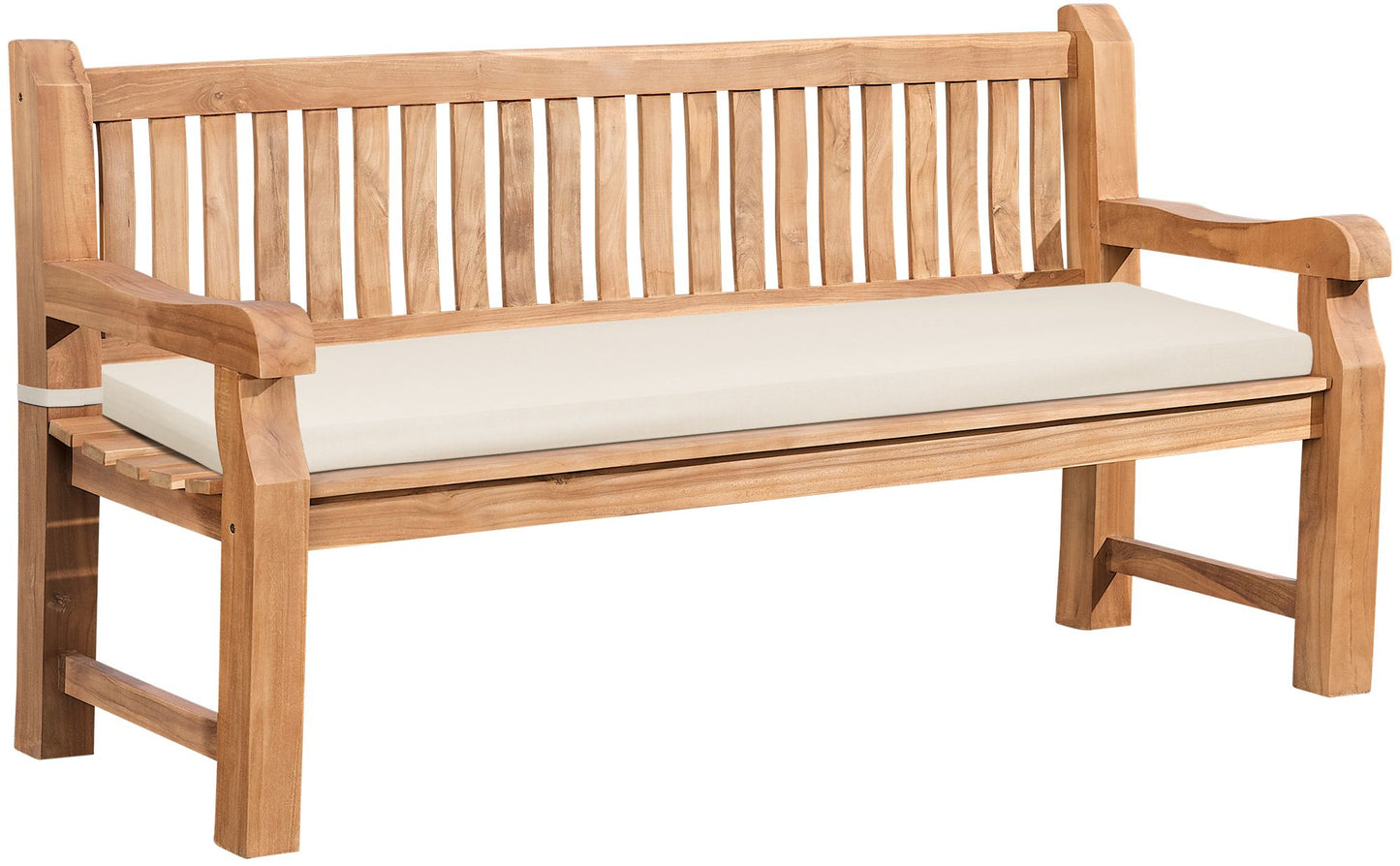 Teak Garden Bench Jackson with Cushions