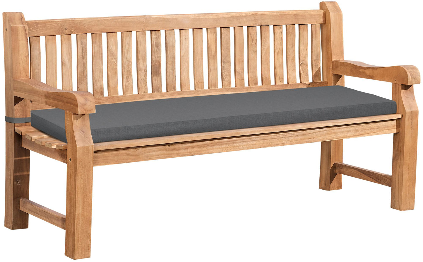 Teak Garden Bench Jackson with Cushions