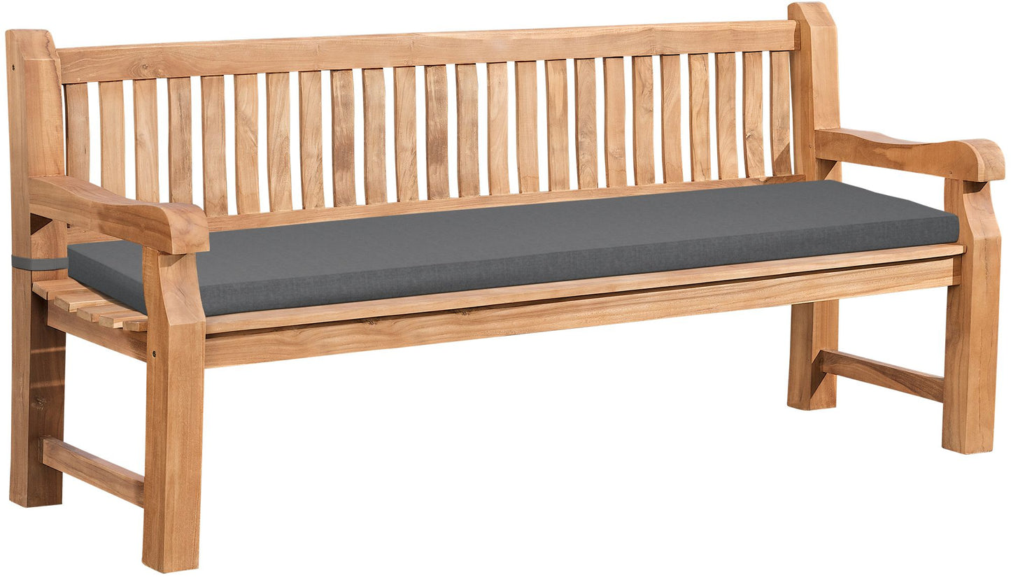 Teak Garden Bench Jackson with Cushions
