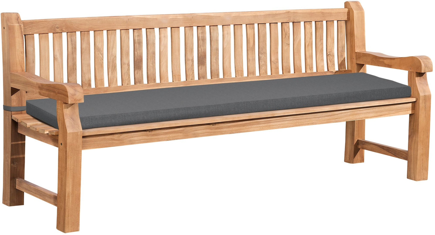 Teak Garden Bench Jackson with Cushions