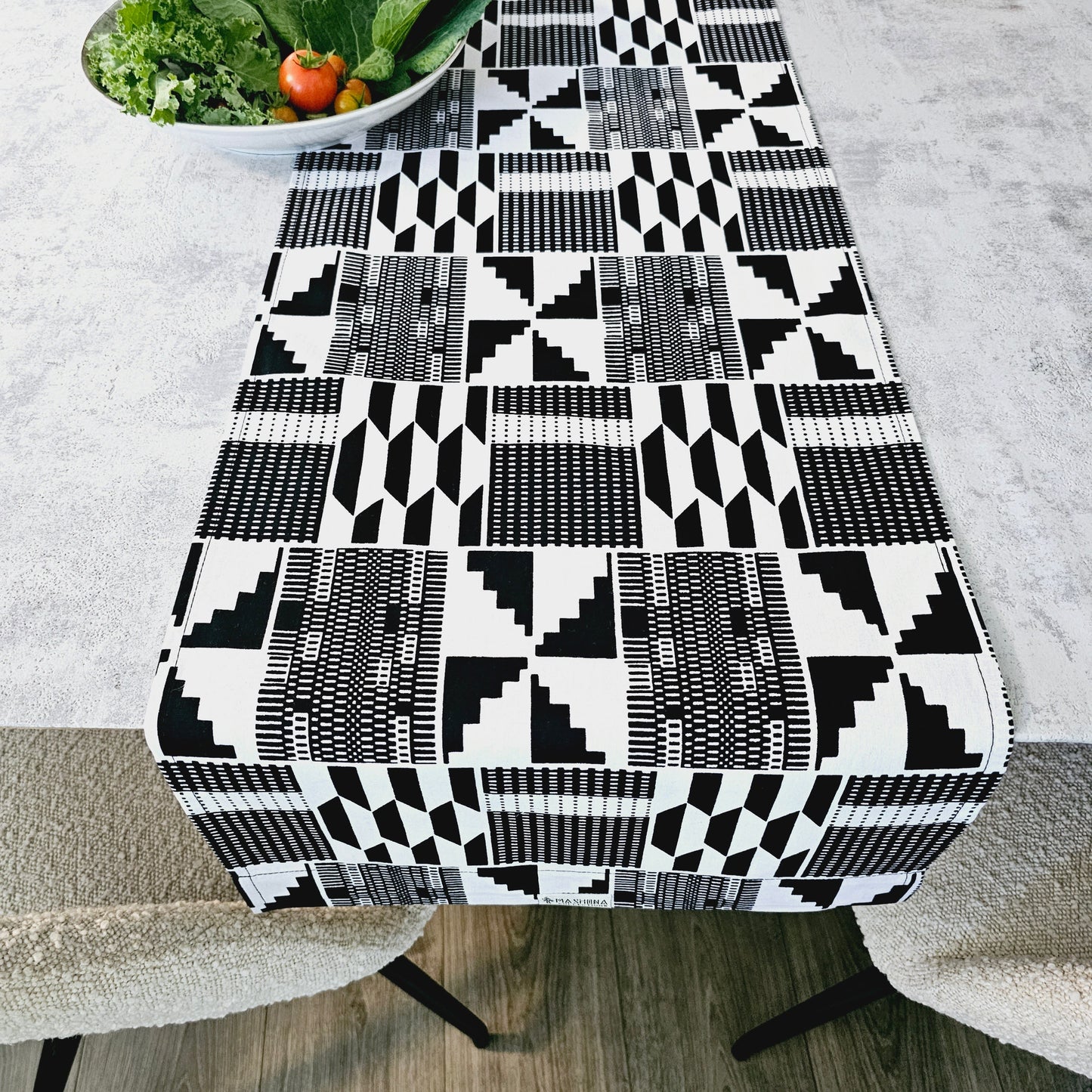 Set of 2 Table Runners 160x35cm | 180x35 | 200x35cm | 100% Cotton African Print Fabric-0