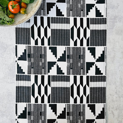 Set of 2 Table Runners 160x35cm | 180x35 | 200x35cm | 100% Cotton African Print Fabric-2