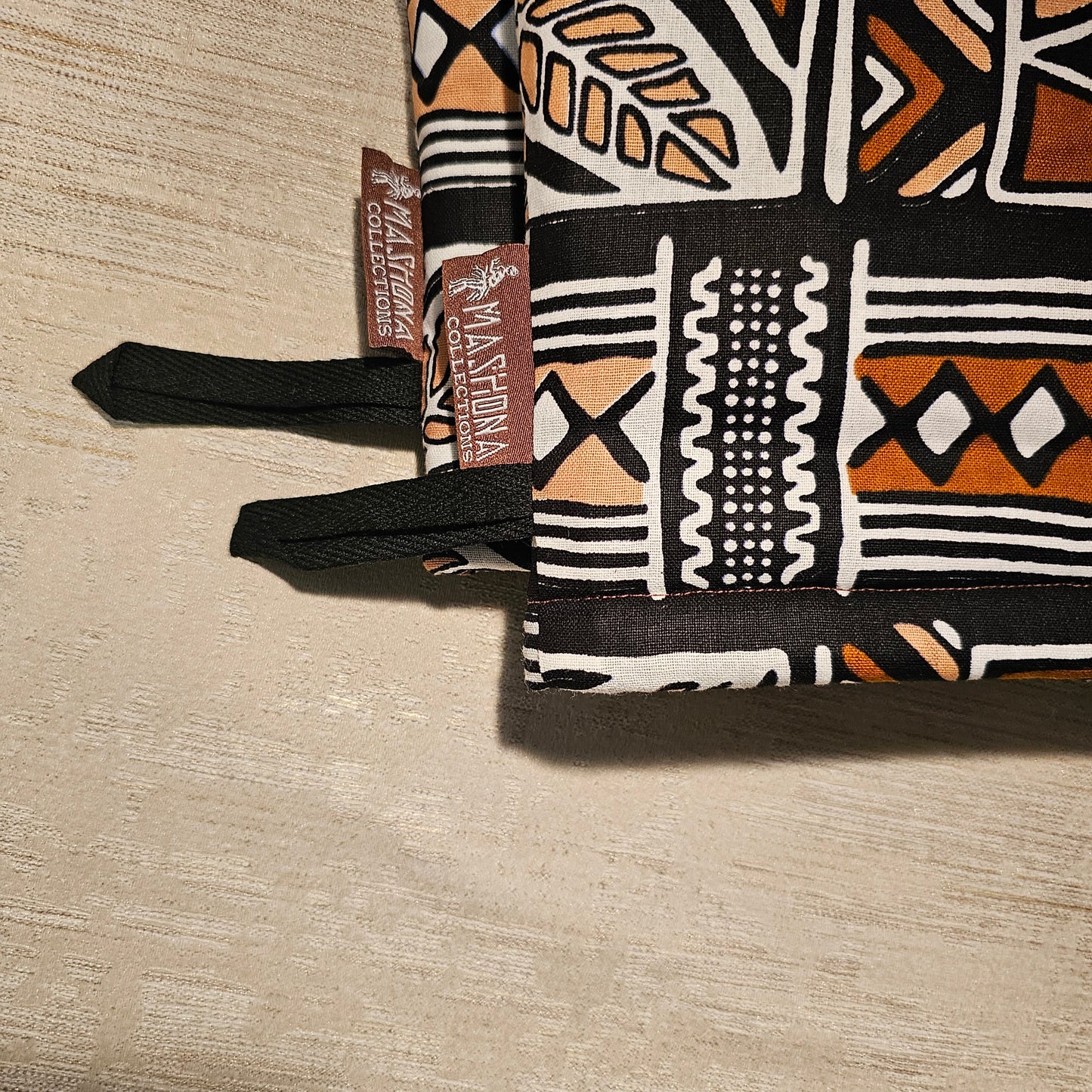 Set of 2 Oven Gloves | African Print 100% Cotton Fabric-2