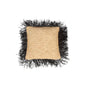 The Raffia Cushion Cover Square - Natural Black - 40x40